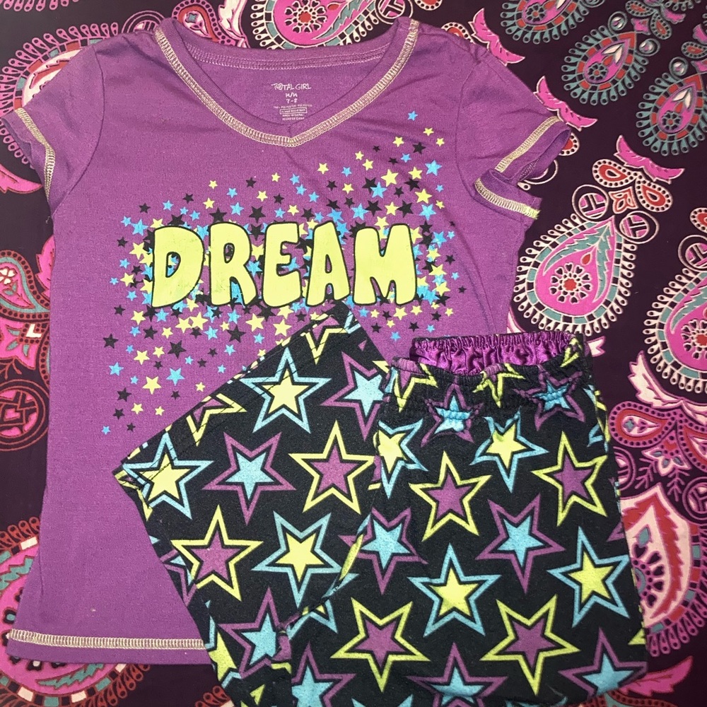 Total girl 2pc pj set sz 7/8